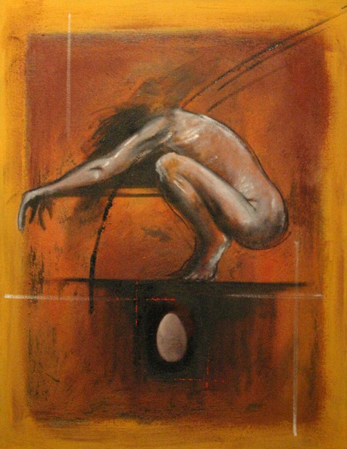 qui�tude 2009 90x70cm tech. mixte sur toile -- Cliquez pour voir l'image en entier