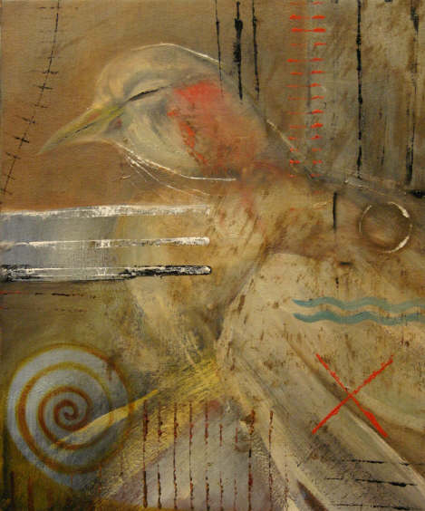 Basta !  2008  38x46  Huile sur toile