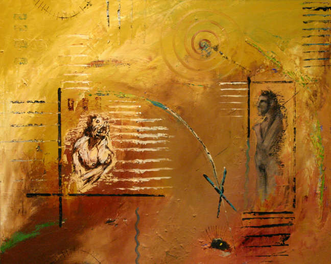 La Traque  2008  90x70  Huile sur toile