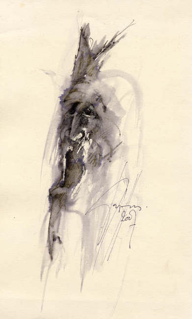Le Crachat  - Encre sur papier
