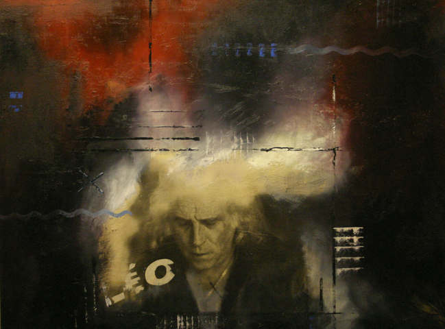 L�o  2007  100x135  Techn. mixte sur toile -- Cliquez pour voir l'image en entier