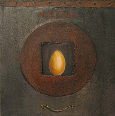 N°12330A 40x40 Technique mixte sur toile