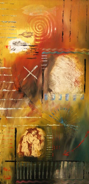 l'opera du pauvre 2008 100x50 tech mixte sur toile -- Cliquez pour voir l'image en entier