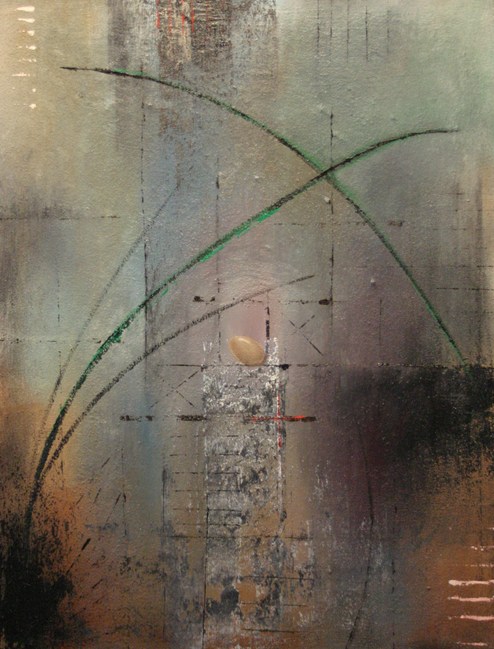 le sommeil de la Terre 2010 90x70cm tech.mixte sur toile