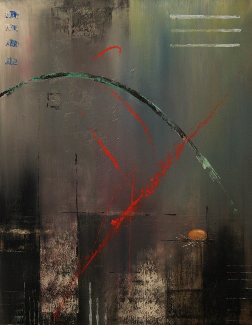 Le souffle de la vie 2009 90x70 huile sur toile -- Cliquez pour voir l'image en entier