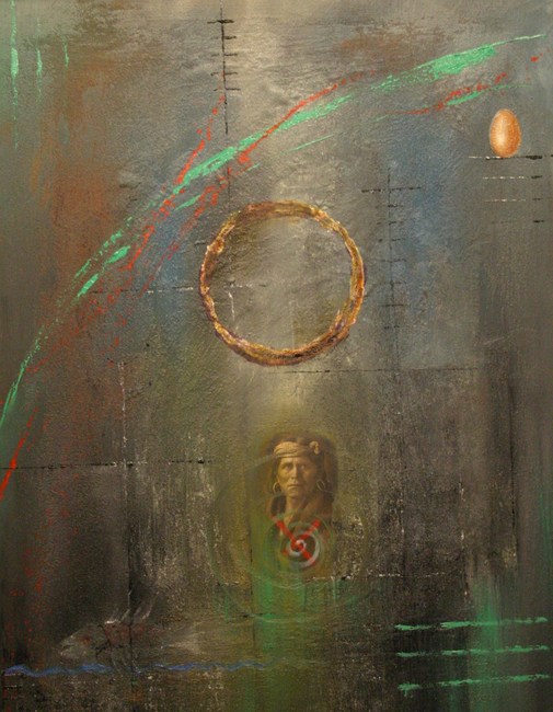 regarde ta terre 2009  90x70 huile sur toile