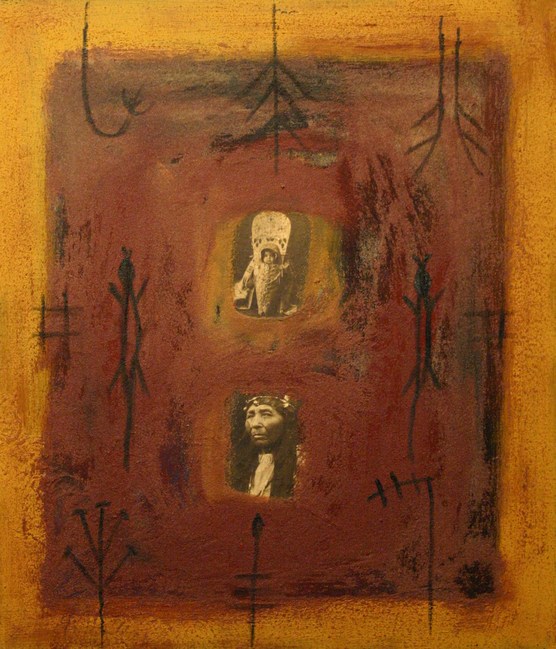 symbole Xlll 2003 70x60 techn. mixte sur toile