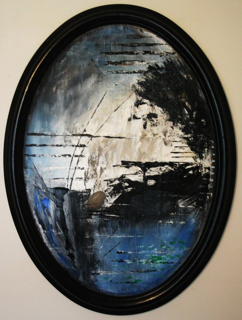 un coin de Bourgogne 2010 70x50cm huile sur bois